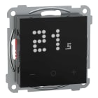 ELKO - Termostat til vannbåren varme og varmekabler - 16A - RS/Plus Sort - ELKO Smart App kompatibel