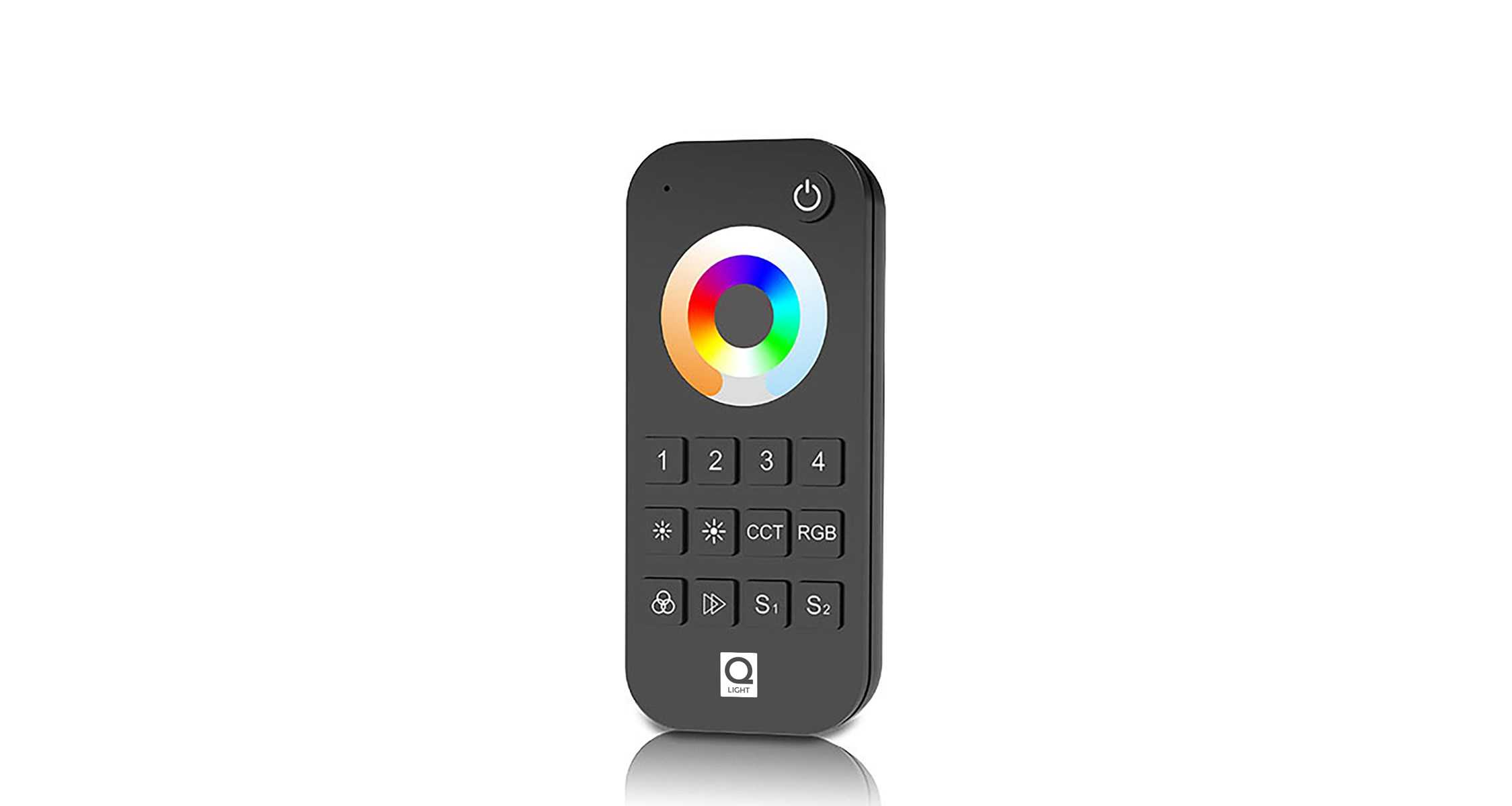 Q-Light - RF REMOTE CONTROL 4ZONE RGB/TW SVART