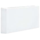 Unilamp - Edge 1x6W IP55 Hvit Veggarmatur nedlys, lav
