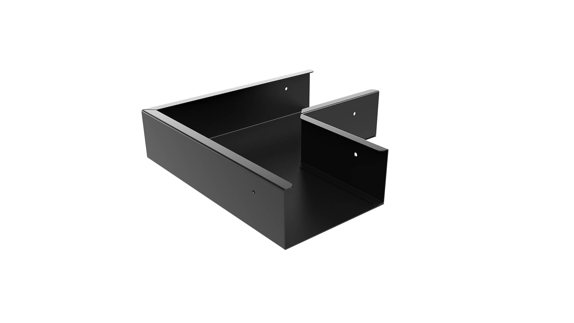 Elis Elektro AS - L-Avgrening 100mm bane Sort MP-427SV
