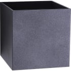 Unilamp - Kube 2x3W 2700K Matt Sort Vegglampe IP55 klasse II