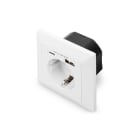 Holmefjord - Vegguttak 230V,1xUSB-C,1xUSB-