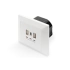 Holmefjord - Vegguttak 1xUSB-C, 2XUSB-A 5V