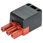 Wieland Electric GmbH - GST18i3 Kontakt, 3pol, Hun, Skruklemme, Brun