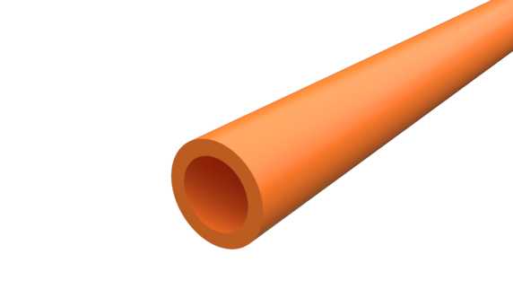 Melbye - Fiberrør DBS 12/8mm Orange