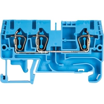 Wieland Electric GmbH - Dobbel fjærklemme, WKFN, 2.5/D1/2/35, Blå