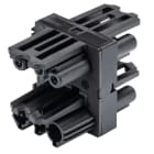 Wieland Electric GmbH - GST18i3 Fordeler, 1:3 med feste, Sort