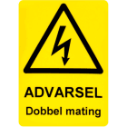FLEXIMARK - Advarsel dob.mating. 52x74 sort