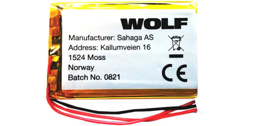 Wolf - WOLF - EKSTRA BATTERI TIL HØRSELVERN / TILBEHØR
