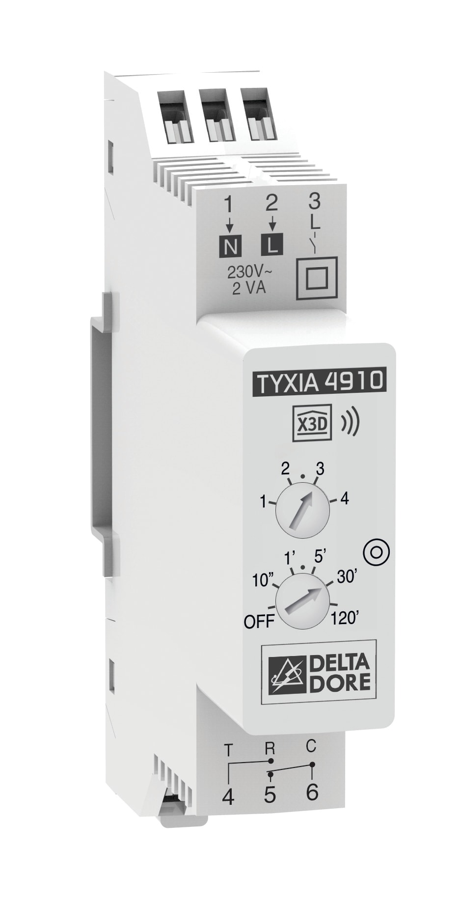 Delta Dore - Tyxia DD Relé 10A - Skinnemontert