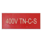 EFA Elektro - Merkeskilt, 400V TN-C-S, rød