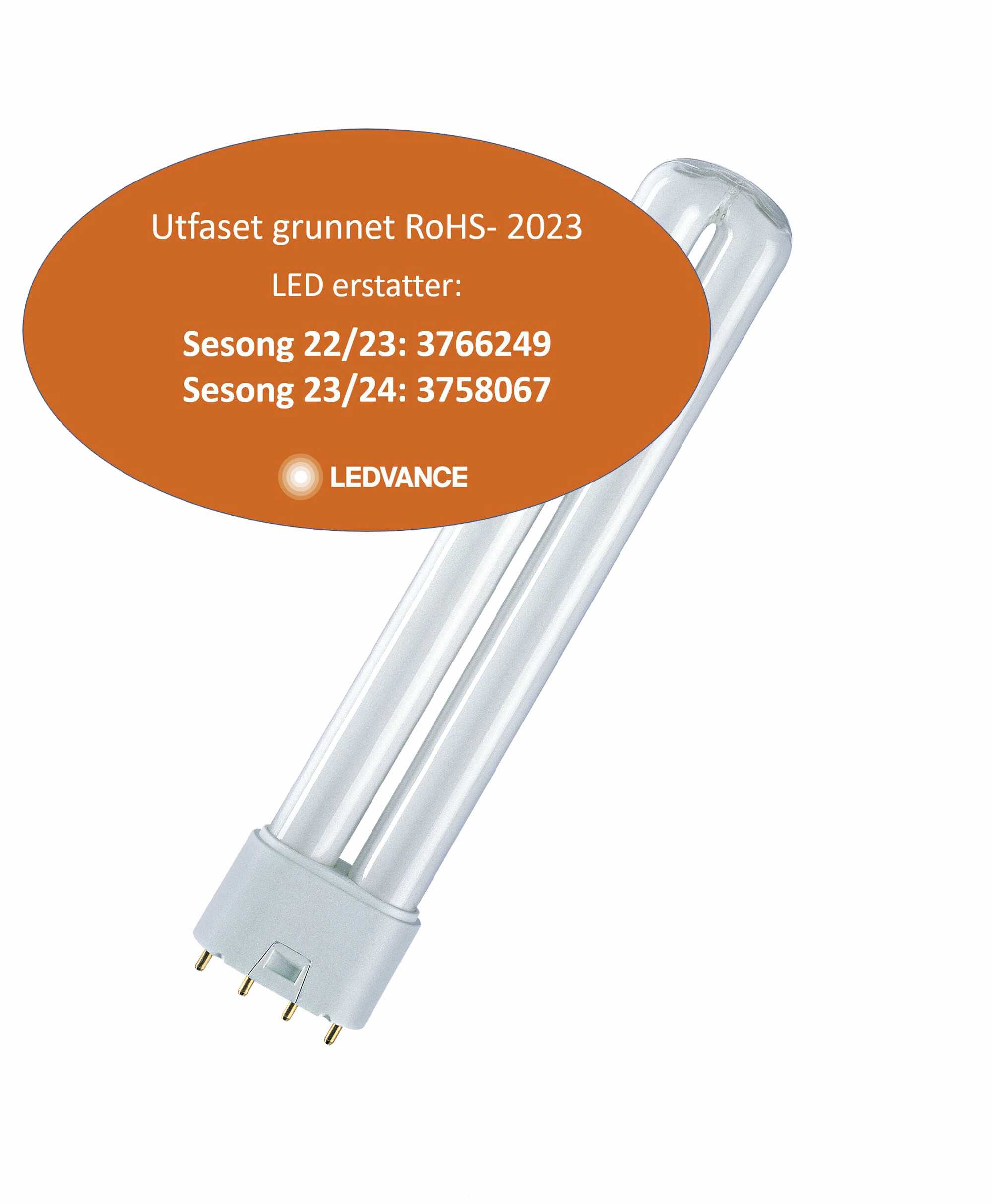 Osram - KOMPAKTLYSRØR DULUX L 24W/830 4PIN 2G11