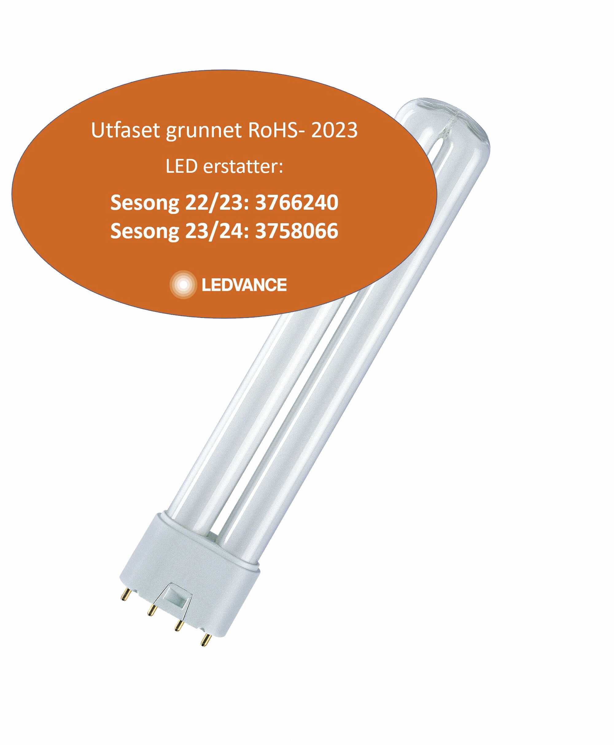 Osram - KOMPAKTLYSRØR DULUX L 18W/840 4PIN 2G11