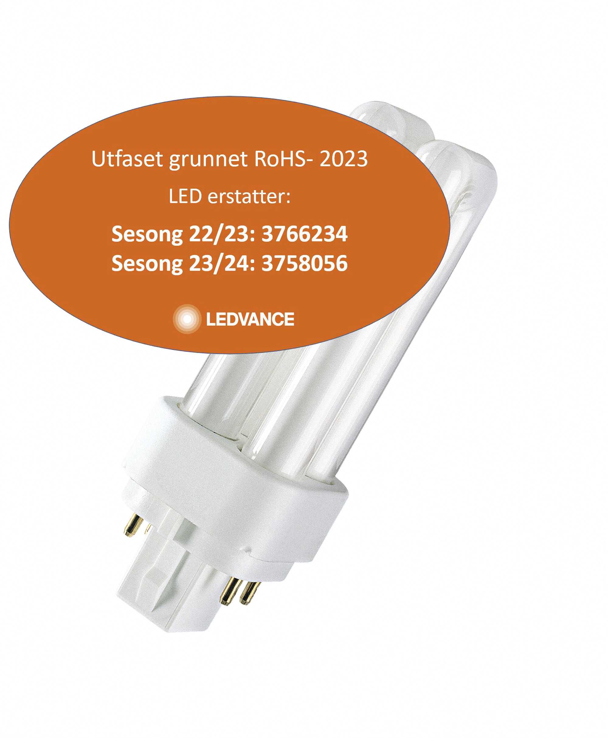 Osram - KOMPAKTLYSRØR DULUX D/E 26W/840 G24q-2