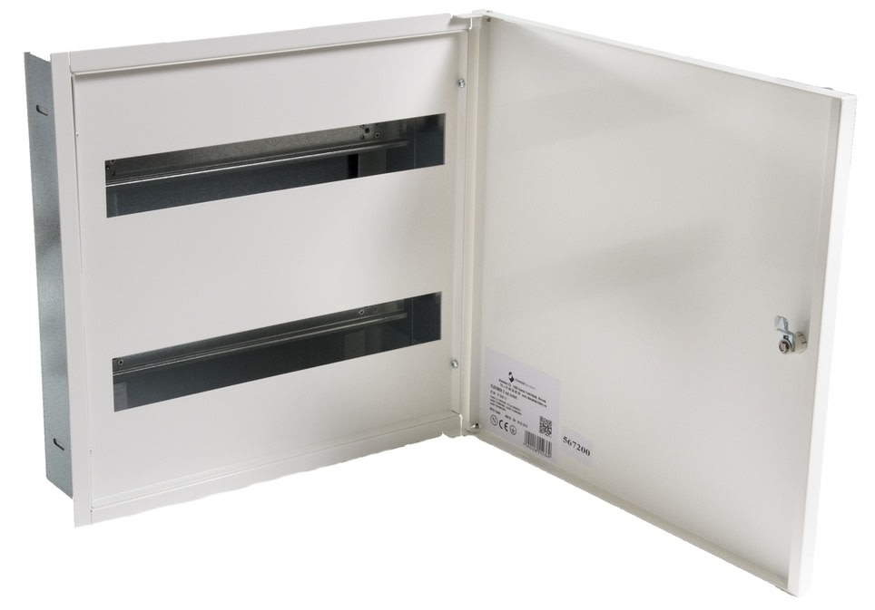 Stansefabrikken - Flexiboks, innfelt, 2 rad, 36 moduler, 3" vegg