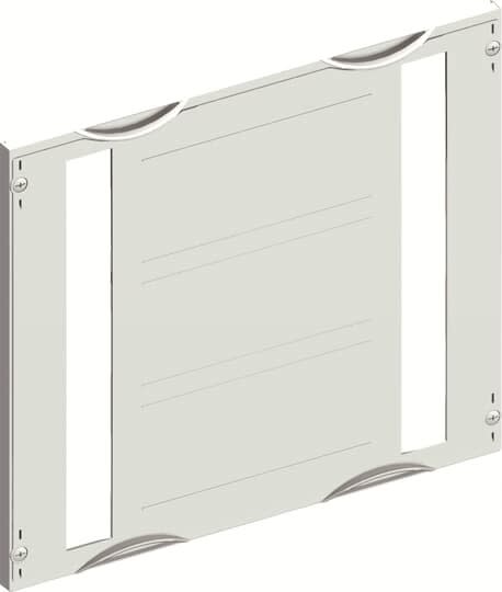 ABB Electrification - Avdekning AS24V for SmissLine modulen MBC204VS/P, H=600mm, B=500mm, D=26,5mm, farve RAL 7035 lys grå
