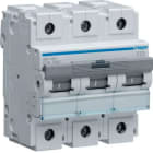 Hager - Automatsikring 3x100A, c-kar 15kA, 4,5-m