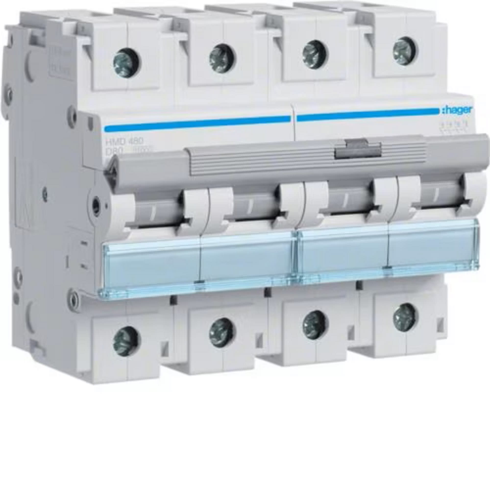 Hager - Automatsikring 4x80A, c-kar 15kA, 6-mod