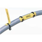 FLEXIMARK - LFL2H kabelmerker 9,9x66mm Gul/Hvit, Pakke a 560 merker
