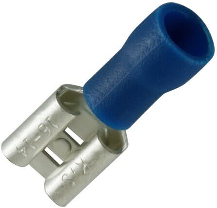 Melbye - Isolert flatstifthylse 1,5-2,5 6,35x0,8 BF-F608