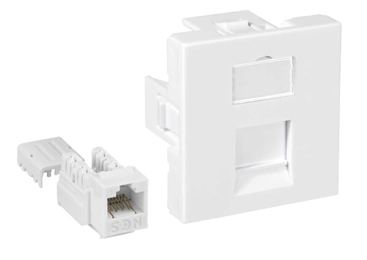 Lanse - Modul 45x45 1xKat.6 UTP Quick