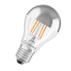 Ledvance - LED CL P Mirror Silver E27 650 lm, 6,5W, 2700 K, Ra≥80, vinkel 300 ° IP20 ikke dim Klar 15000 T.