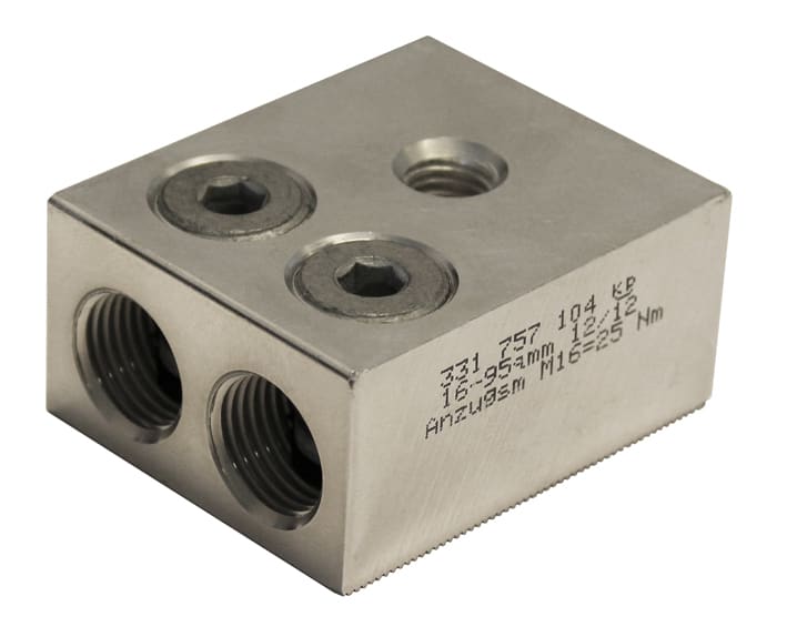 Pfisterer - 2D-A-S tilk. kl.  2x16-95mm²/M 10 Flat- form