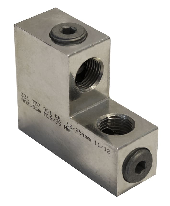 Pfisterer - 2D-A-S tilk. kl.  2x16-95mm²/M 12 L- form