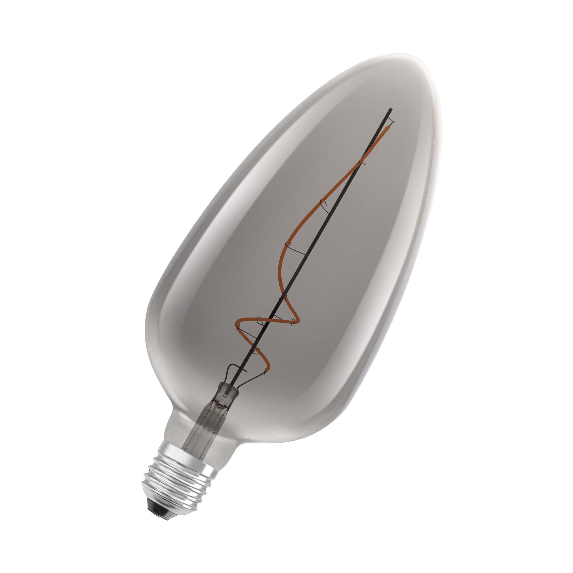 Ledvance - LED Lyspære 1906  C125 E27 140 lm, 1800 K, Ra≥80, vinkel 300 ° IP20  Dimbar Smoke 15000 T.