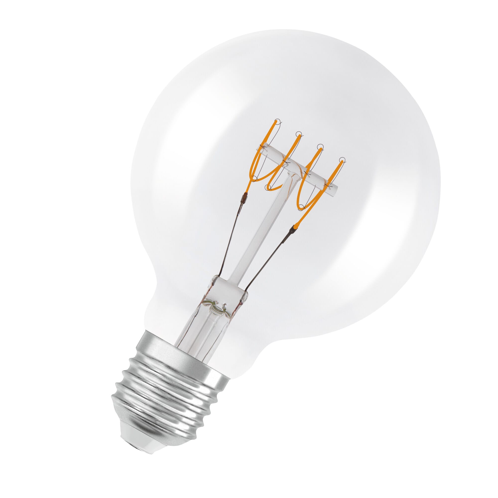 Ledvance - LED Lyspære 4.8w Ultratynn Filament E27 470lm, 2700k, Ra≥80, vinkel 320 ° IP20  Dimbar KLAR 15000T.