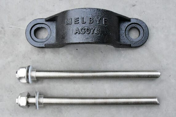 Melbye - Sadel for støpejernsrør AC076