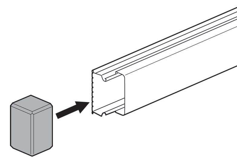 Legrand - Endestykke 15x10mm