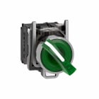 Schneider Electric - Vender komplett med 2 faste posisjoner og LED i grønn farge 230-240VAC 1xNO+1xNC