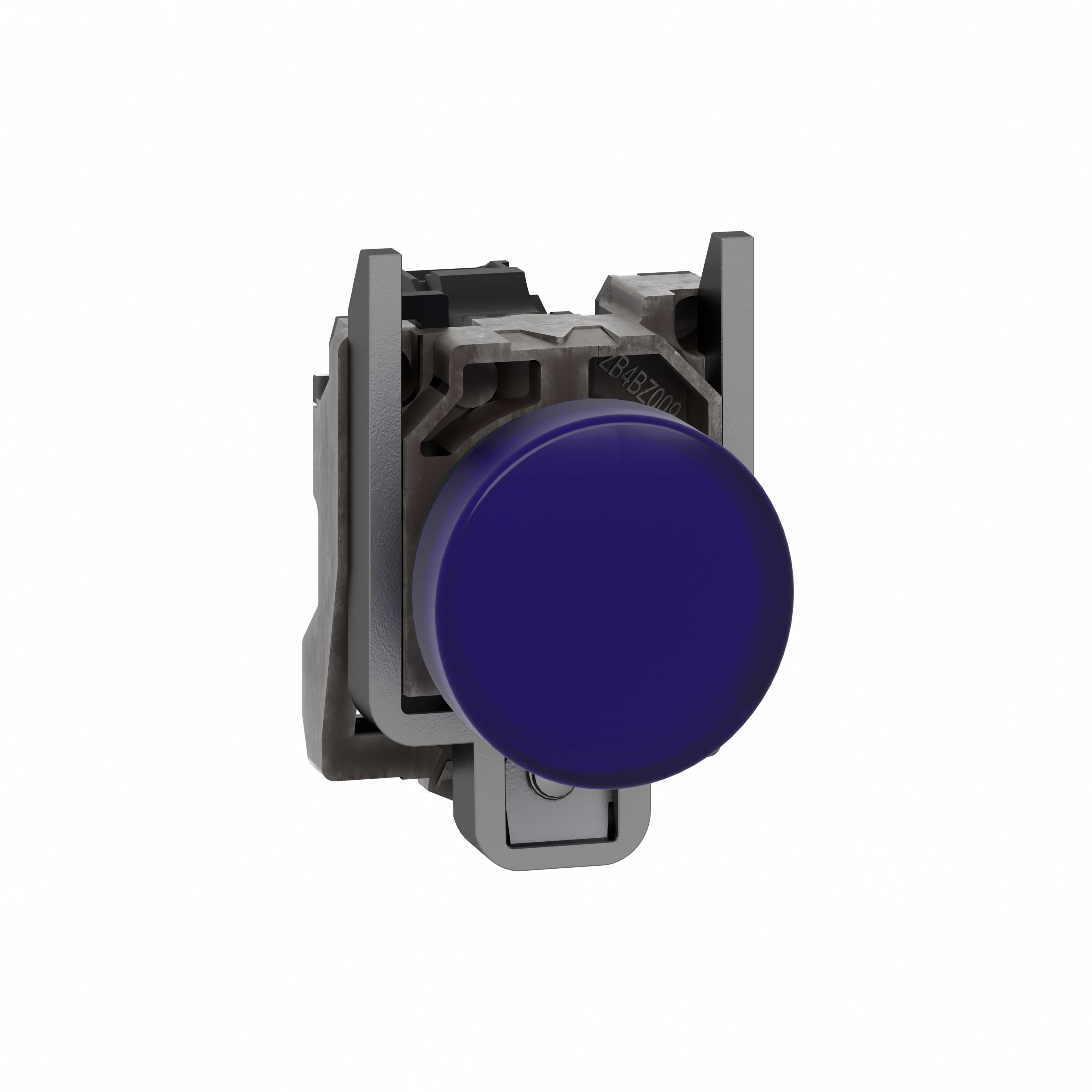 Schneider Electric - Signallampe komplett med LED i blå farge og 230-240VAC forsyning