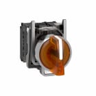 Schneider Electric - Vender komplett med 3 faste posisjoner og LED i oransje farge 230-240VAC 1xNO+1xNC