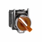 Schneider Electric - Vender komplett med 2 faste posisjoner og LED i oransje farge 230-240VAC 1xNO+1xNC