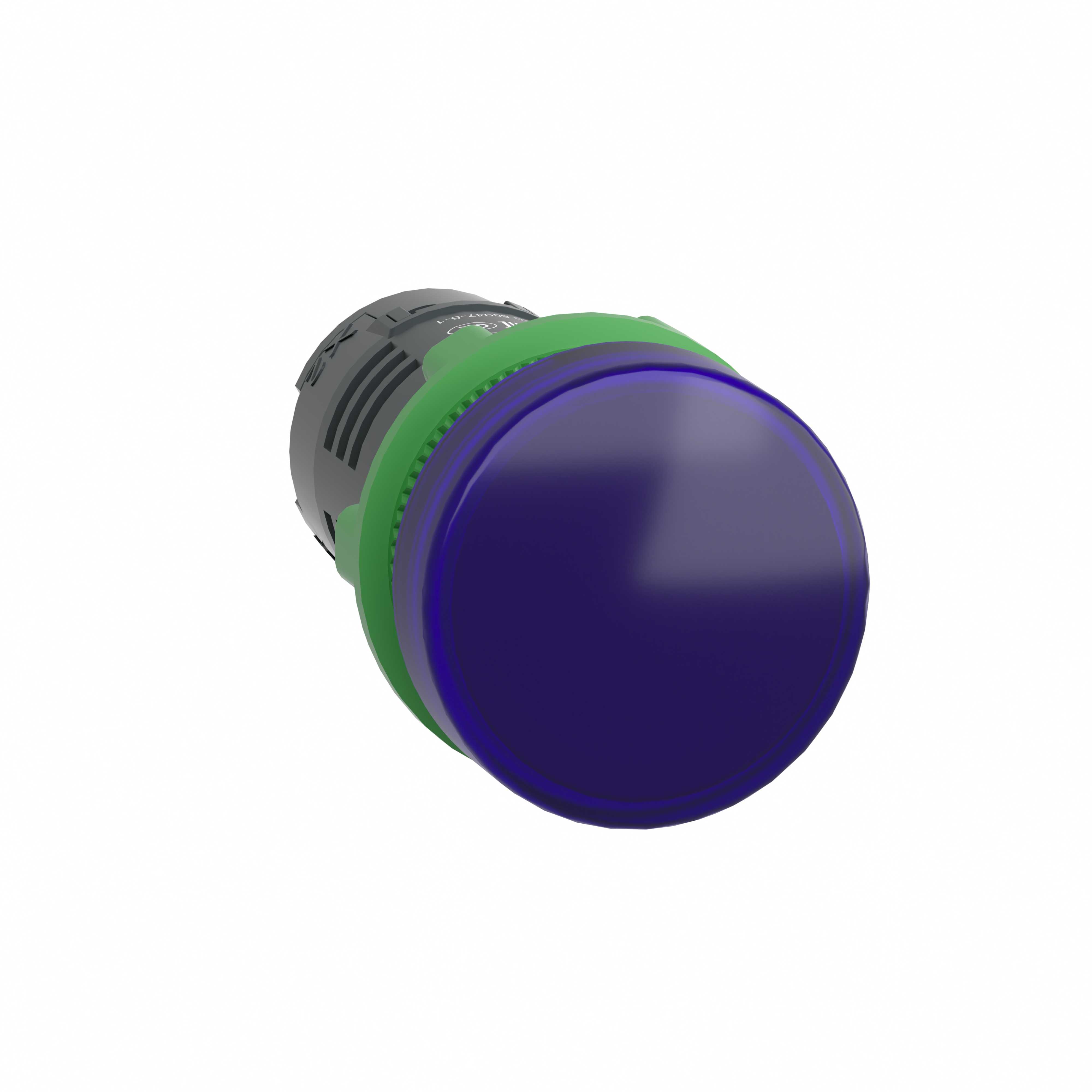 Schneider Electric - Signallampe helstøpt med sterk LED i blå farge 24VAC/DC forsyning
