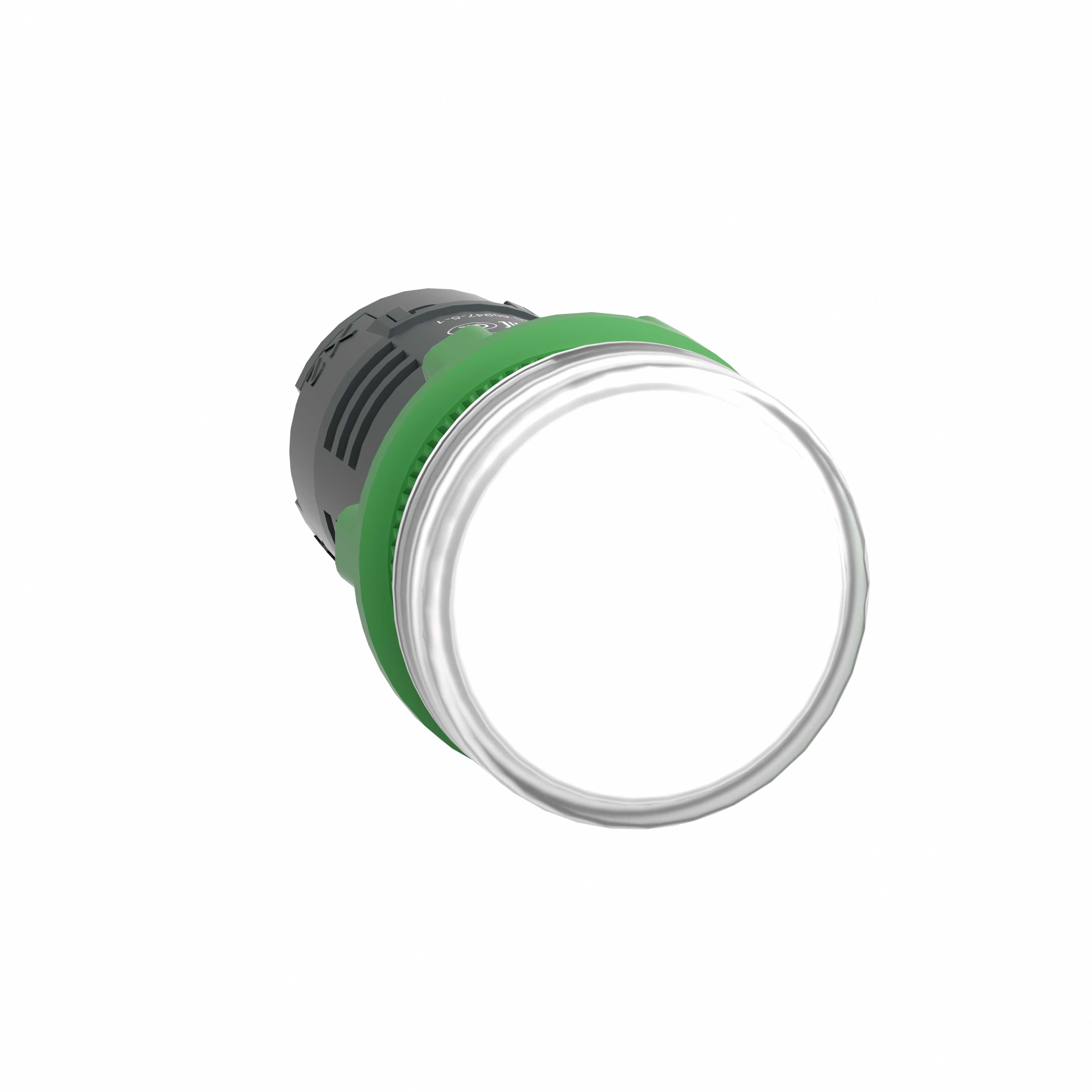 Schneider Electric - Signallampe helstøpt med sterk LED i hvit farge 110-120VAC forsyning
