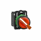 Schneider Electric - Vender komplett med 2 faste posisjoner og LED i oransje farge 24VAC/DC 1xNO+1xNC