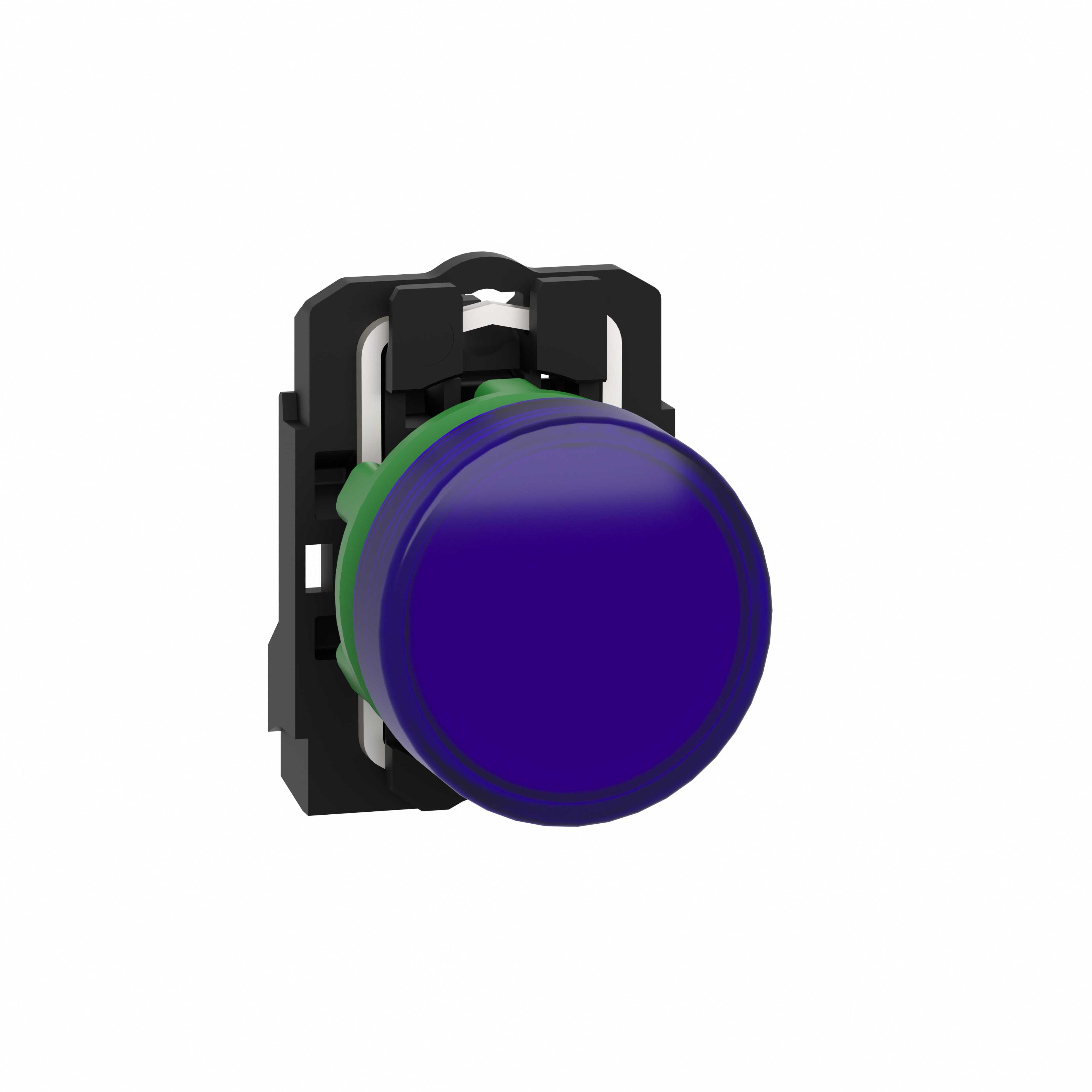 Schneider Electric - Signallampe komplett med LED i blå farge og 24VAC/DC forsyning