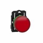 Schneider Electric - Signallampe komplett med LED i rød farge og 230-240VAC forsyning