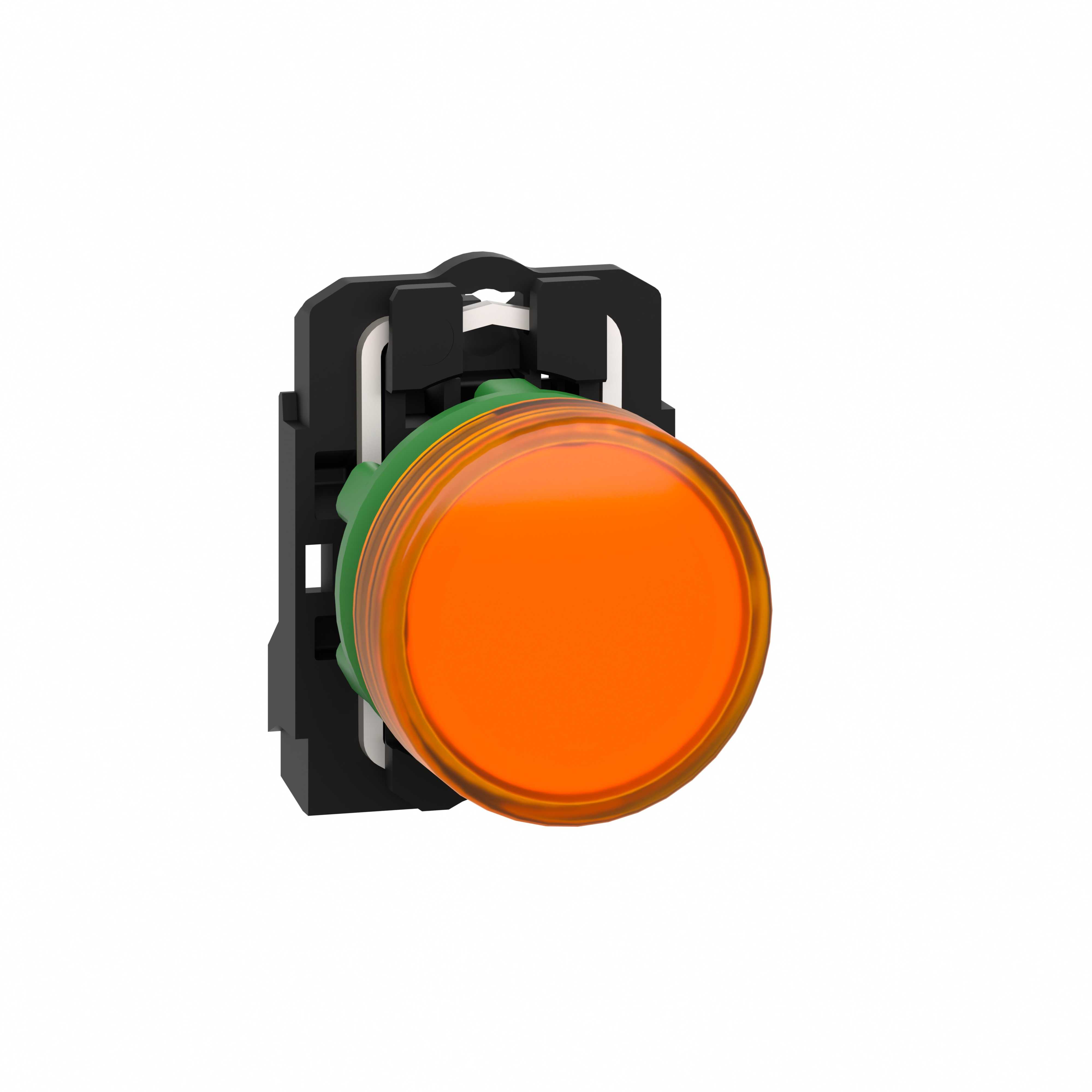 Schneider Electric - Signallampe komplett med LED i oransje farge og 230-240VAC forsyning