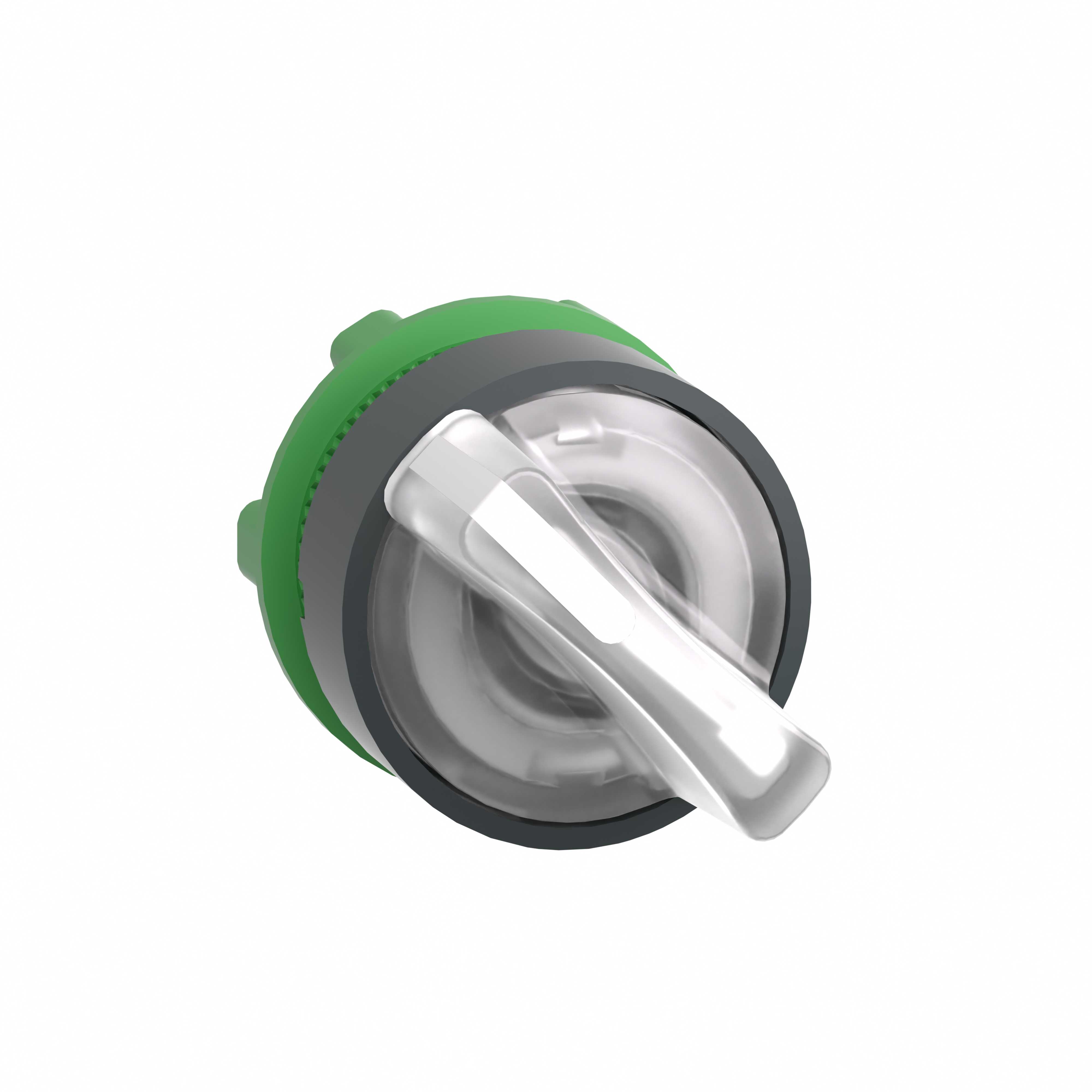 Schneider Electric - Venderhode i plast for LED med 2 faste posisjoner og grep i hvit farge