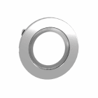 Schneider Electric - Trykknapphode flush i metall for LED med fjærretur og plan trykflate for etikett i hvit farge