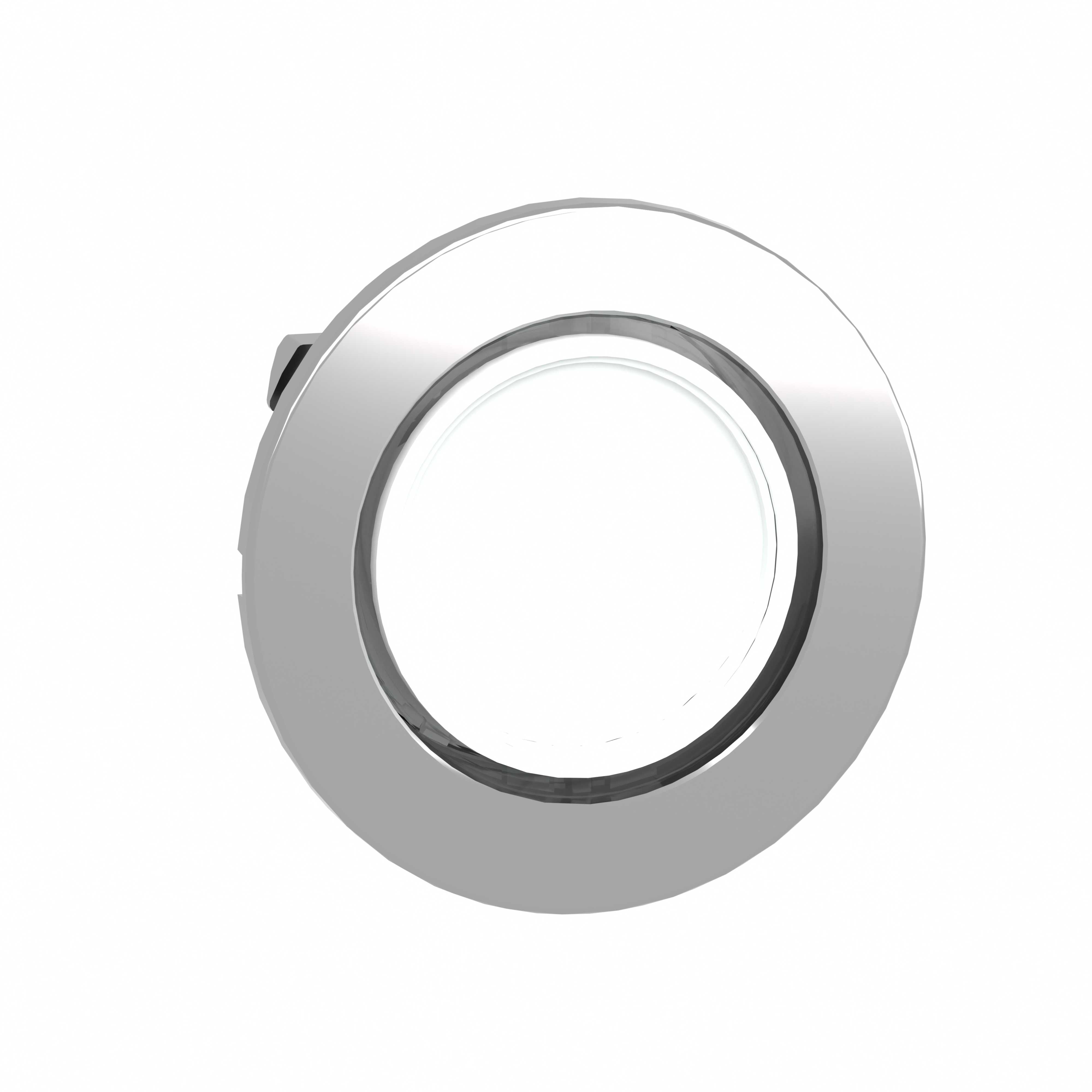 Schneider Electric - Signallampehode flush i metall for LED i hvit farge