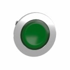 Schneider Electric - Signallampehode flush i metall for LED i grønn farge