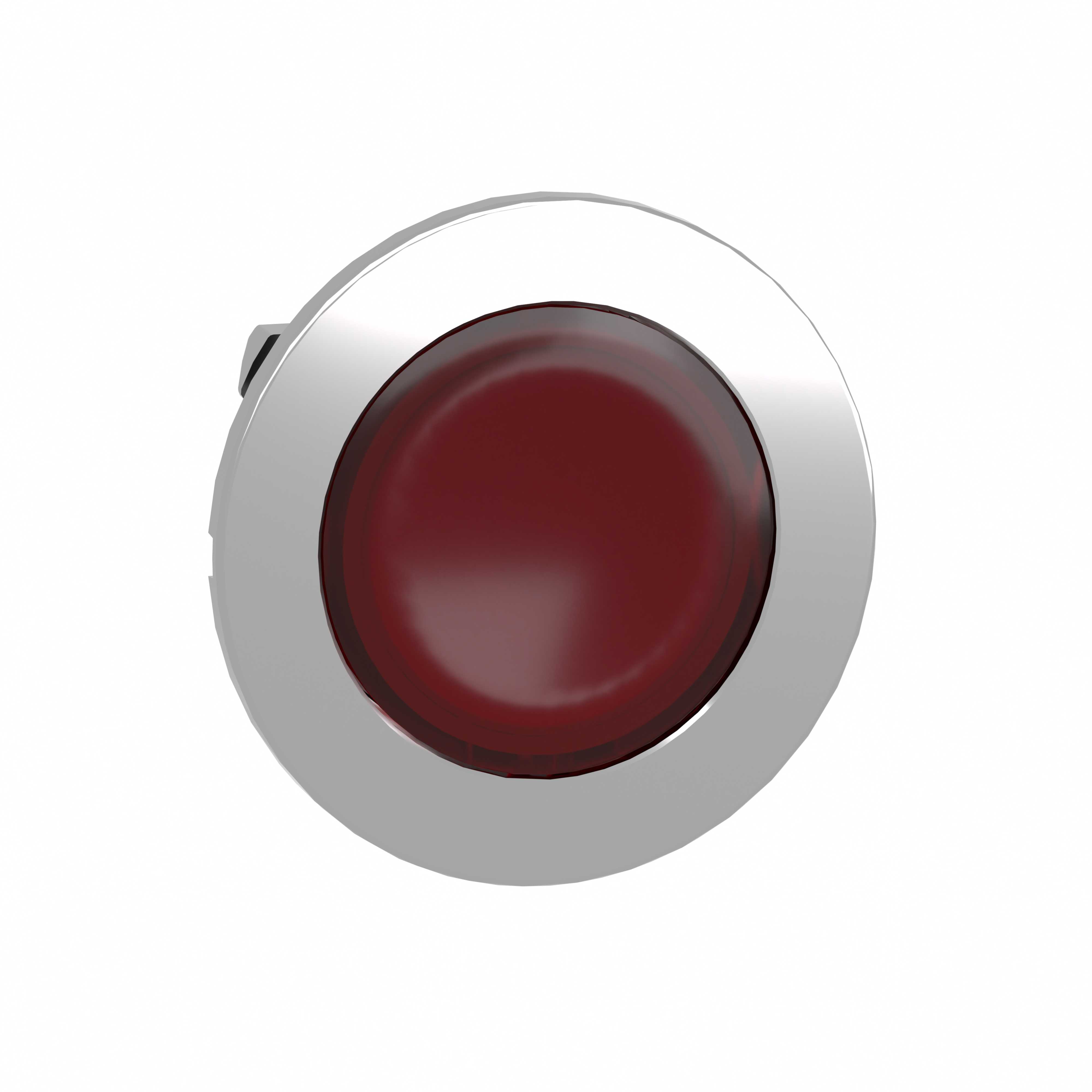 Schneider Electric - Signallampehode flush i metall for LED i rød farge