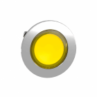 Schneider Electric - Signallampehode flush i metall for LED i gul farge