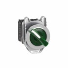 Schneider Electric - Vender komplett flush med 2 faste posisjoner og LED i grønn farge 230-240VAC 1xNO+1xNC