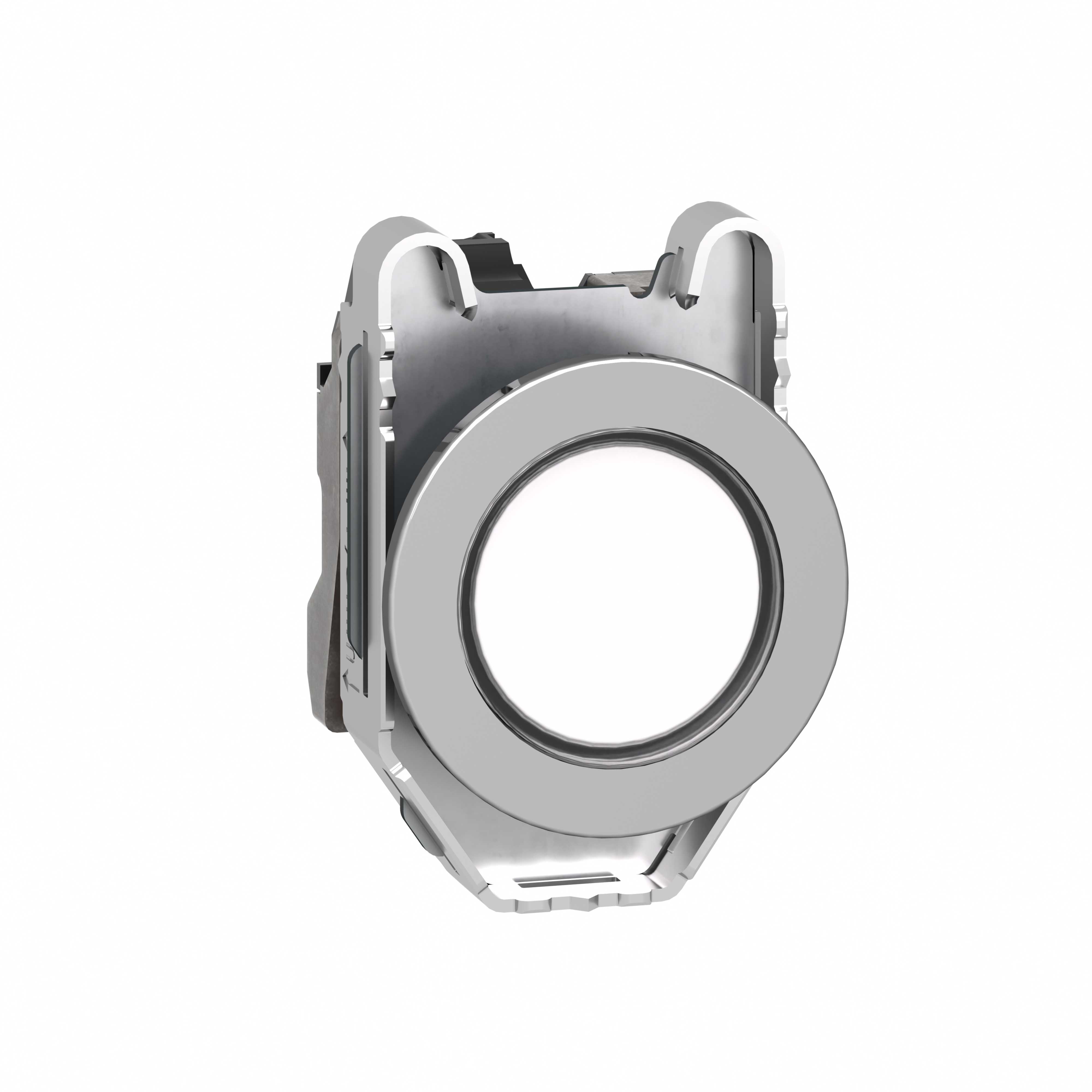 Schneider Electric - Signallampe komplett flush med LED i hvit farge og 24VAC/DC forsyning